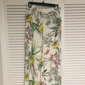 Zara Basic Collection floral wide pants ❤️